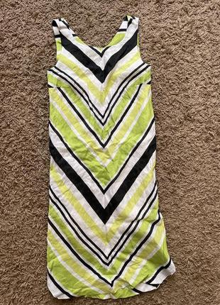 Шелк и лен!!шикарное платье