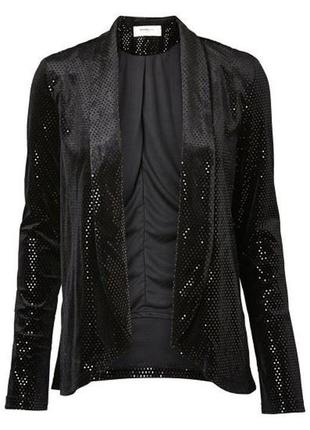 Волшебный велюровый пиджак с блестками от vero moda, 💯 оригинал, молниеносная отправка