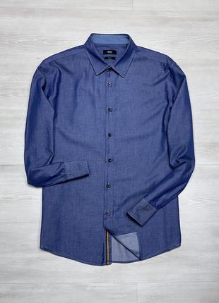 Hugo boss slim fit брендова чоловіча тонка стильна сорочка