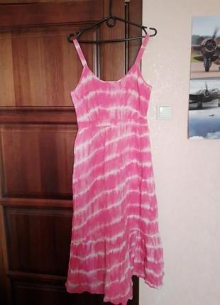 Платье миди тай дай