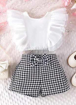 Детский костюм блузка шорты