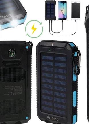 Solar power bank 20000mah с солнечной панелью