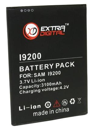 Аккумулятор для samsung gt-i9200 galaxy mega 3100 mah - bms1149 – extradigital