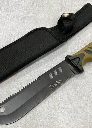 Нож туристический для выживания с чехлом 32 см