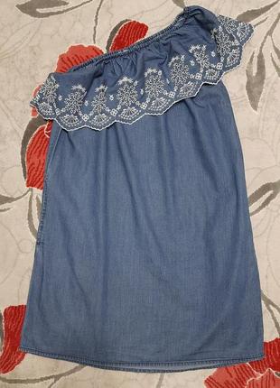 Платье-сарафан женский, джинс.
