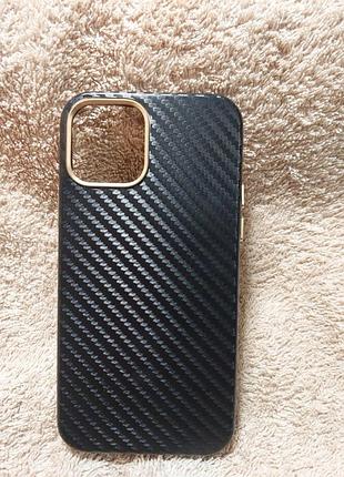 Чохол чехол на айфон carbon metal iphone 12/12 pro