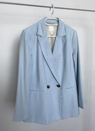 Пиджак голубого цвета h&amp;m