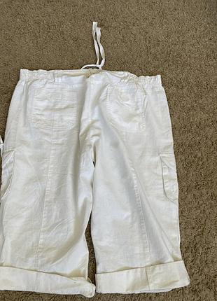 Бриджи льняные