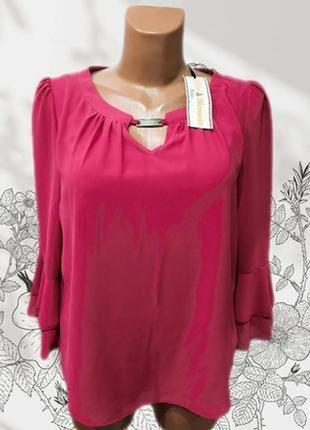 Эффектная блузка модного английского бренда billie &amp; blosson.новая, с биркой