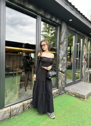 Трендовая юбка макси🖤