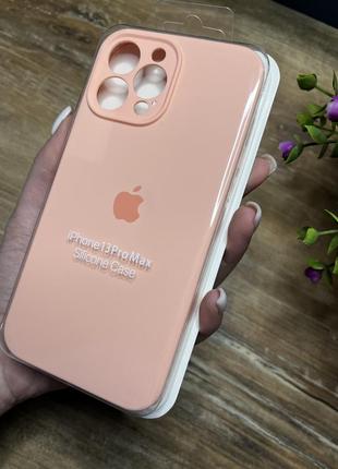 Чохол на iphone 13 pro max про макс квадратні борти на айфон silicone case full camera на apple1 фото