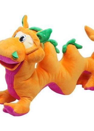 Мʼяка іграшка "китайський дракон", помаранчевий (45 см)