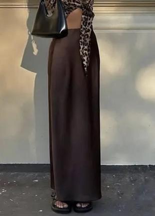 Очень красивая роскошная стильная замшевая трендовая юбка макси от бренда mexx