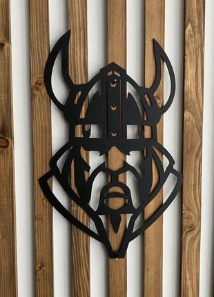 Настенный декор панно картина лофт из металла викинг