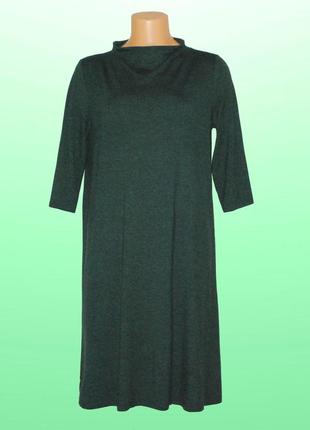 Жіноча сукня смарагдова - меланж з рукавом 3/4 від lindex