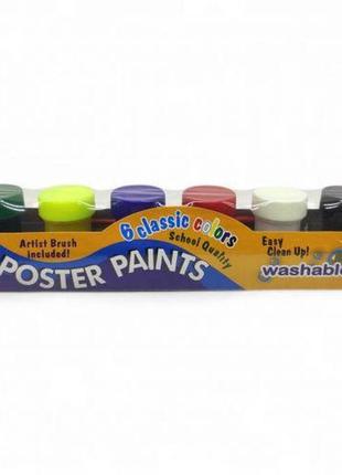 Набір гуаші "poster paints" (6 кольорів)