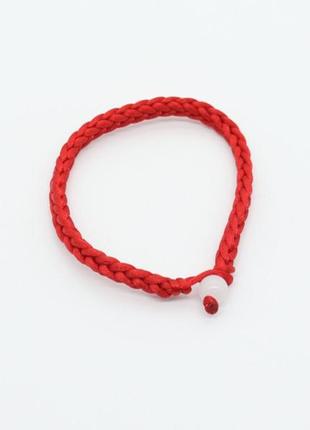 Браслет на затягуванні плетений червоний заготовки під браслети без карабіна фурнітура для творчості1 фото