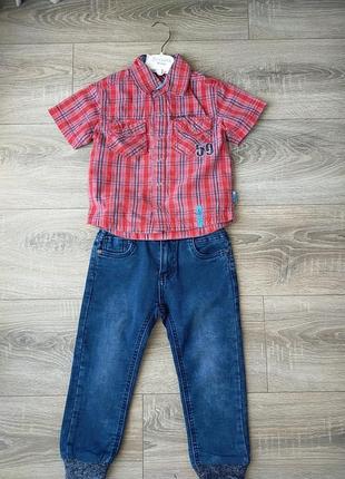 Сорочка з джинсами для хлопчика