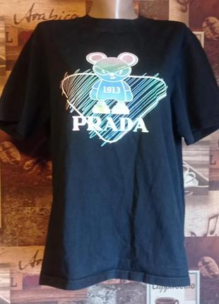 Вінтажна бавовняна футболка prada,p.xl,болгарія