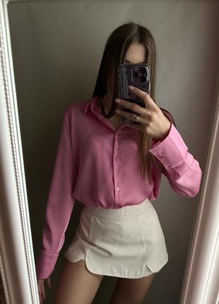 Розовая женская блуза