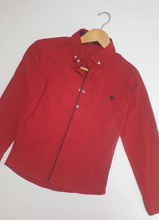 Нарядна червона сорочка waxmen