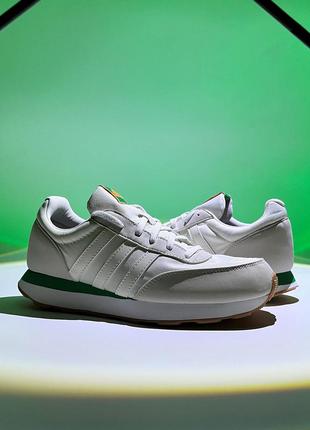 Кросівки adidas run 60 white | green оригінал