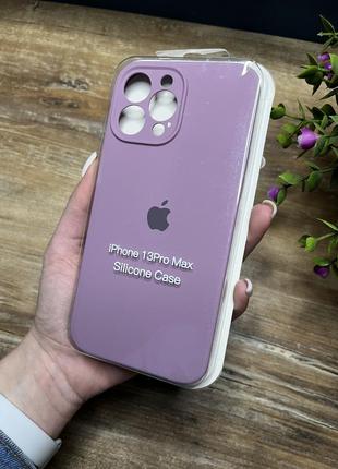 Чохол на iphone 13 pro max про макс квадратні борти на айфон silicone case full camera на apple
