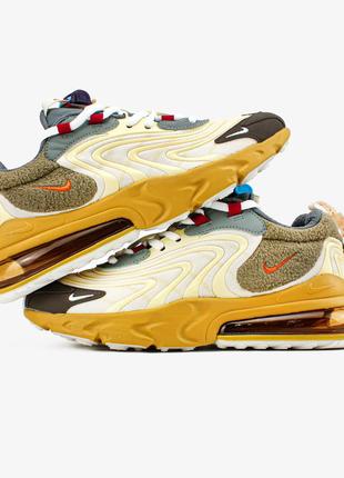 Мужские кроссовки nike air max 270 react travis scott cactus trails 41-42-43-44-45