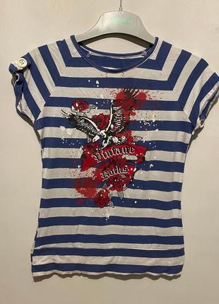 Футболка на дівчинку 8-9 років rock vintage (No121)