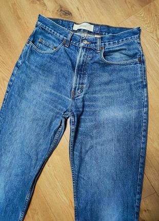 Джинсы мужские синие прямые длинные casual slim fit gap man, размер m