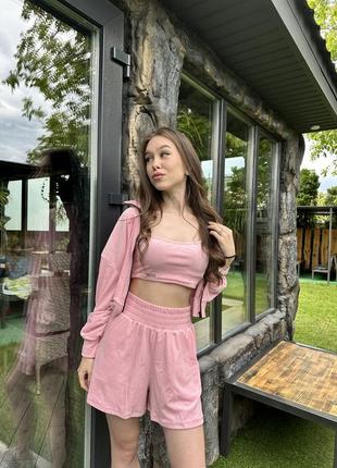 Супер дівчачий плюшевий костюм трійка💗