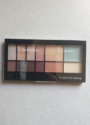 Lcf eyeshadow palette 12 colors for makeup