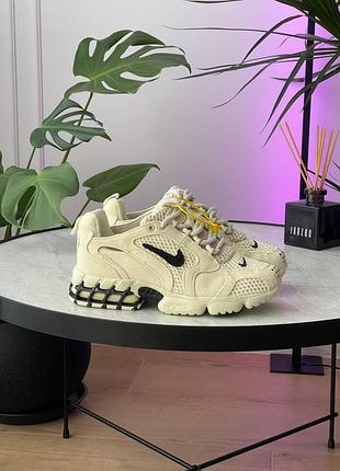 Кроссовки nike air zoom x stussy spiridon cage 2 «fossil’