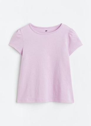 Лавандова футболка на дівчинку 92р, футболка дівчача 1,5-2р, футболка h&m
