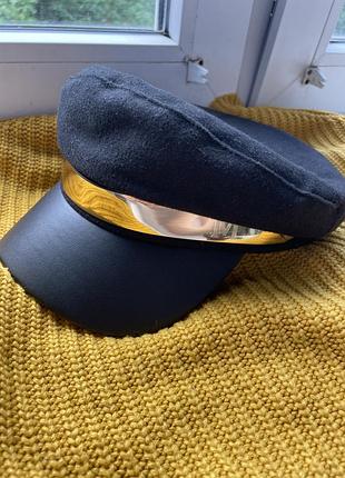 Черная шляпа клетс женской 58