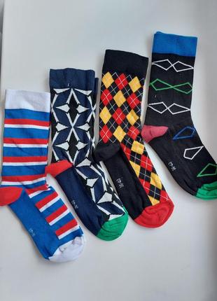 Комплект брендовые носки 4 пары ничевина fun socks