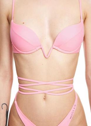 Mugler x h&m бюстгальтер купальный лиф