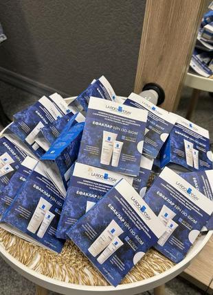 La roche-posay effaclar h iso biome успокаивающий восстанавливающий увлажняющий крем-гель.