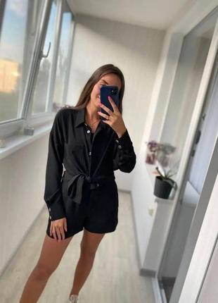 Костюм 4-ка🥰 (рубашка+ брюки+ топ+ шорты) / костюм женский комплект с брюками и рубашкой / женский набор / комплект 🩶есть обмен