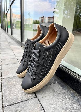 Чоловічі шкіряні кеди