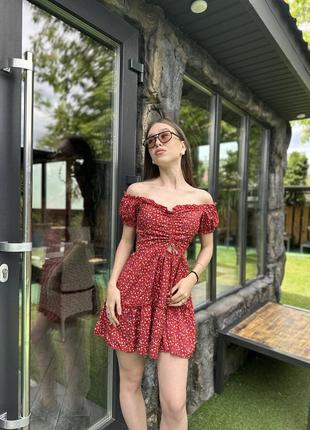 Повітряна сукня в квітковий принт🌺