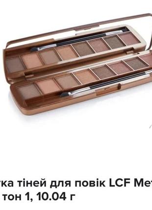 Lcf metallic nudes eyeshadow palette палетка теней