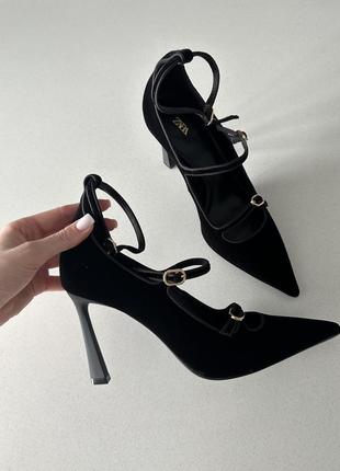 Туфли на каблуке zara