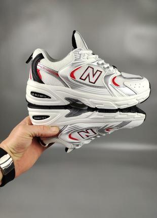 Кроссовки женские подростковые colaboración entre Action Bronson y New Balance white silver navy red