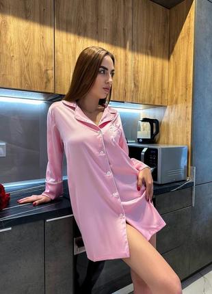 Шелковая ночнушка пижама
