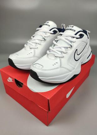 Кроссовки мужские nike air monarch iv white blue2 фото