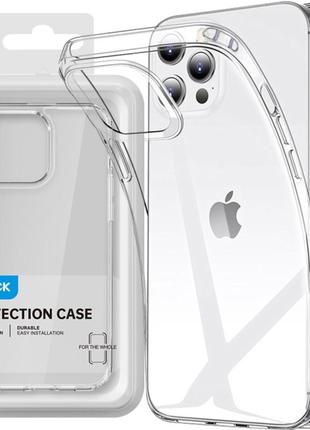 Чохол для iphone 15 pro max rock pure series прозорий