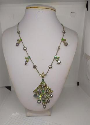 Ожерелье с натуральным жемчугом