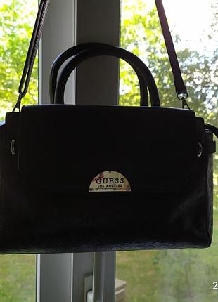 Жіноча чорна сумка guess los-angeless
