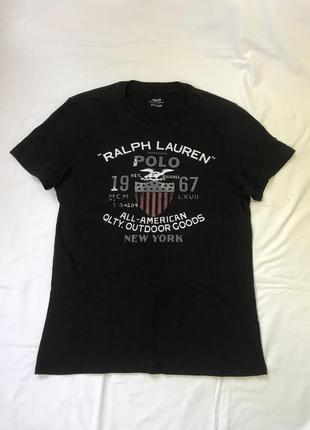Футболка чорна polo ralph lauren
